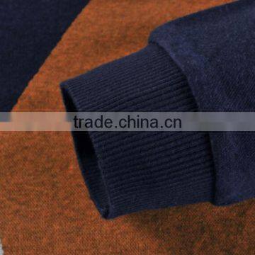 100% Polyester Cotton Material Adults Plain Men's T Shirt/V Collar Long Sleeved T Shirt photo-4