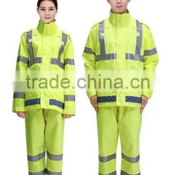 Waterpoof Orange High Visibility Reflective Winter Warm Safety Jacket photo-5
