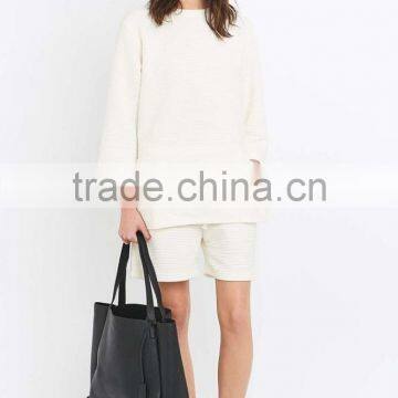 Best Selling Women 100% Polyester White Sweatshirt for Sale photo-4