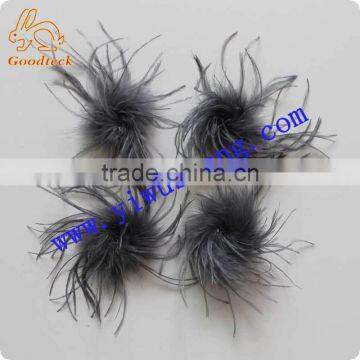 China supplier wholesale dress up item decotation dark straight ostrich feather for decoration or accessories import from China