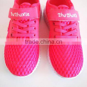 Breathable Kids Shoes 2016 Pink Shoes Children Girls Cheap Sport Shoes photo-4