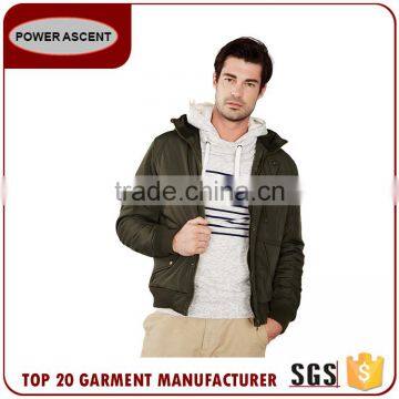 Latest Design Trim Hoody Casual Men Padding Quiltted Jacket For Sale photo-5