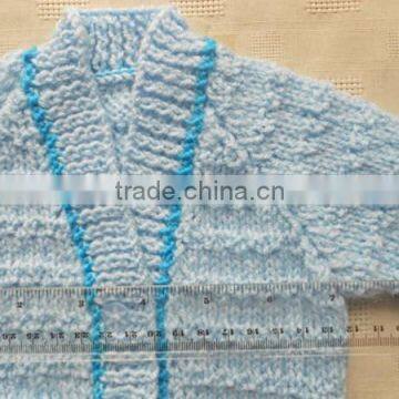 Baby Boy Newborn Sweater Hand Knit Cardigan photo-3