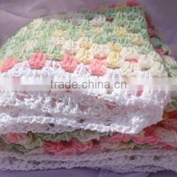 2017 New Fashion Wholesale Handmade Crochet Baby Blanket photo-2
