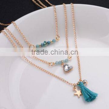 Zm35324a Fashion Jewelry 2017 Hot Sale Multi Layer Sweater Necklace photo-2