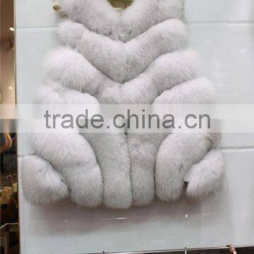 New Fashion Winter Natural Fur Vest Lady Genuine Fox Fur Coat For Women's Best Real Jacket Warm Waistcoat photo-6