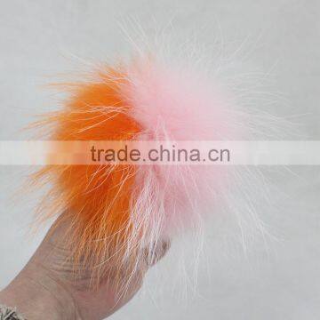 Myfur Fashion Style Raccoon Fur Ball Wholesale High Quality Fur Poms for Beanie Hat photo-3