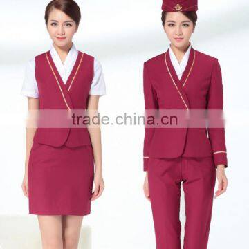 New Design Slim Airline Uniforms Workwears Airline Stewardess Uniforms photo-6