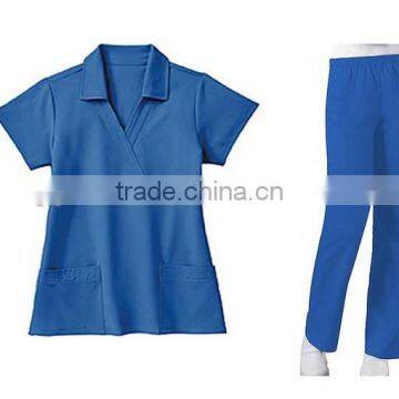 Body Fit Mock Wrap Hospital Staff Uniform photo-6