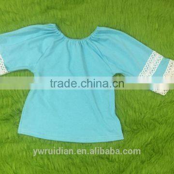 Kids Girl Lace Shirts Sunny Girl Clothing Top Fashion Girl t Shirt 3/4 Sleeves Shirt photo-5