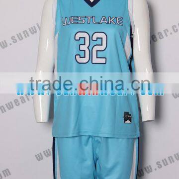 2017 OEM Fashionable Sublimation basketball jersey uniform design