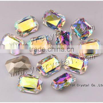 4627 crystal ab color 10*14mm, 13*18mm, 18*25mm, 18.5*27mm octagon fancy stones