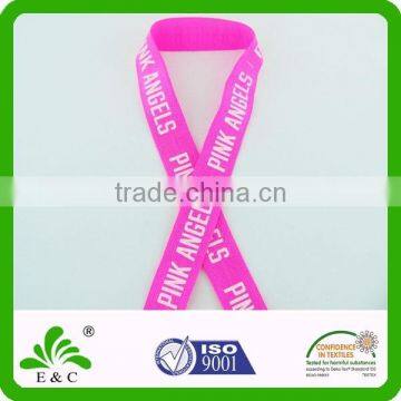 Custom Pink Color Screen Printing With Logo Design Bracelet Hair Band photo-2