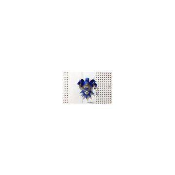 Blue Cool Venetian Jester Mask Brooch / Magnet For Prom Gift