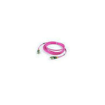 Gigabit Multimode Fiber Optic Patch Cord Duplex OM4 FC - FC  Patch Cord OEM / ODM