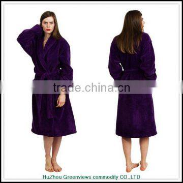 Microfiber Bathrobe for men Shawl collar couples robes