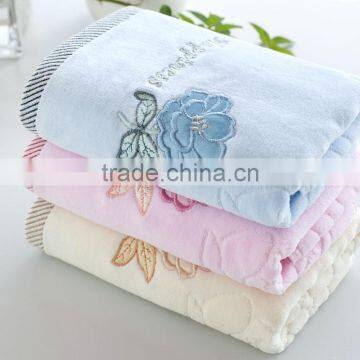 wholesale super cheap velour fabric cut pile face bath towel