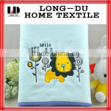 wholesale cartoon lion design good asorption bath towels