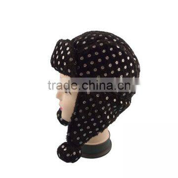 Wholesale Knitted Latest custom ski beanie hats with a ball