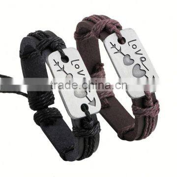 World Best Selling Products Genuine Baseball Leather Bracelet