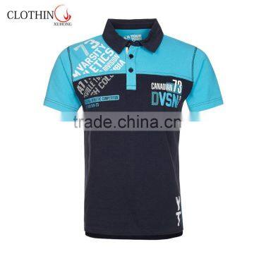 Customized Men's 100% Cotton Short Sleeve Polo Shirt With Embroidery Logo