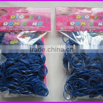 solid color loom bands in bracelets and bangles