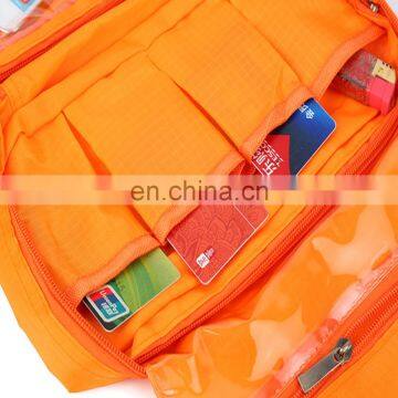 Travel Company Customized Orange Promotional Nylon Hanging Toiletry Bag photo-6