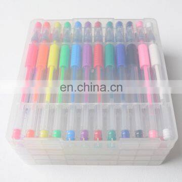 Rainbow Eco-friendly Gel Pen Set with Case Pack 6 8 10 12 24 48 with PP Case