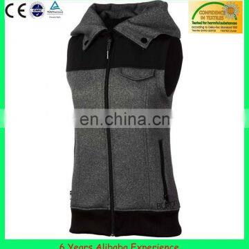 2014 Fashion adult hoody sleevess warm fleece hooded vest - 6 Years Alibaba Experience