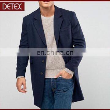 Wholesale Good Quality Wool Men Overcoat In Navy