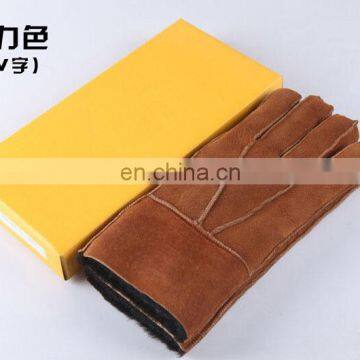 Factory Wholesale 100% Real Sheepskin Fur Gloves photo-5