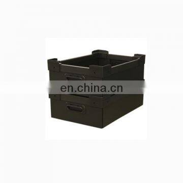 Customized Black Plastic Esd Aluminum Strip Edges Corrugated Sheet Box photo-2