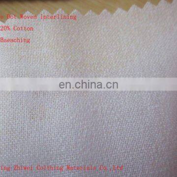 Woven Cotton Interlining white colored wholesale home textil