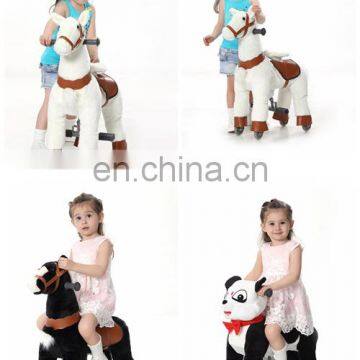 New arrival!!!HI CE animal ride on horse for kids,ride on animal with wheels for mall