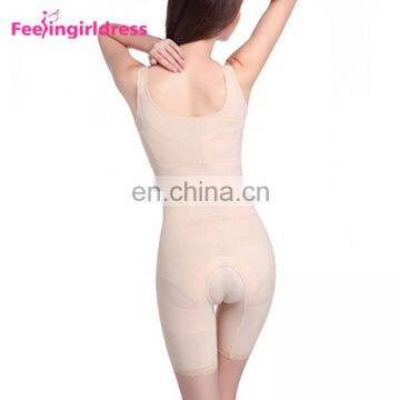 Full Nude Sleeveless Nylon Sexy Fat Women Shapewear Wholesale Body Shaper photo-3