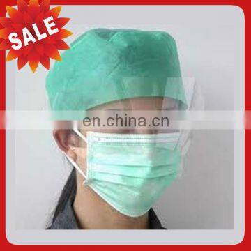 Disposable face mask with sheild