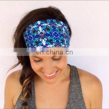 yoga fashion sportswear headband flower latest hairband designs