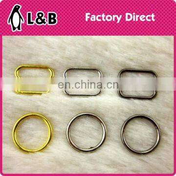 Bra accessory 10mm metal ring slider hook