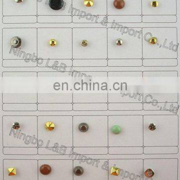 custom different shaped spikes studs and rivets hot sale