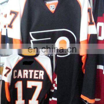 new arrival / 17# CARTER /black/ Philadelphia Flyers/top quality/09 style/ Customized