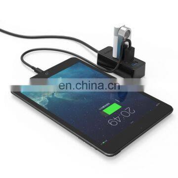 Free Sample Free Shipping,ORICO W5P-U3-100 4-Port USB 3.0 Desktop HUB With 100cm Micro USB Cable Power Supply (Black) photo-4