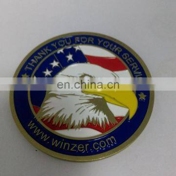 High quality cheap custom metal challenge souvenir coin