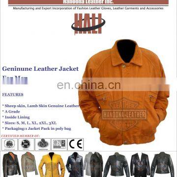 High Quality Winter Fashion Man Leather Jacket | Fashionable Men's Pure Leather Jacket for United States!