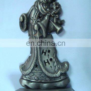 chrismas old man shape metal paperweight