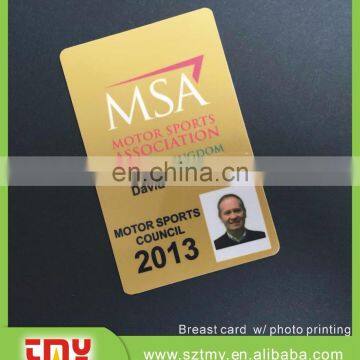 printing plastic Employee access control ID card with photo