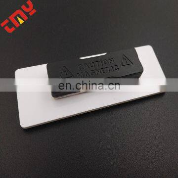 China Factory Wholesale Plastic Name Badge With Magnet Pin photo-6