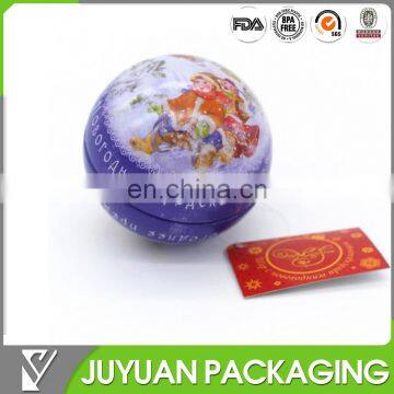 chrismas gift tin ball/christmas ball gift box with cheap price