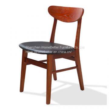 Solid Wood Chair of Modern Chinese Style Restaurant Chair Recreational Chair Cafe Chair photo-2