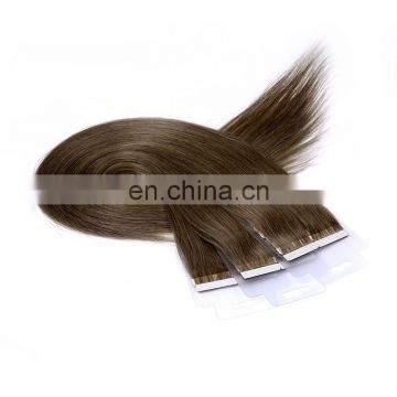 100% bundle weft Brazilian Remy Virgin human tape in hair extensions