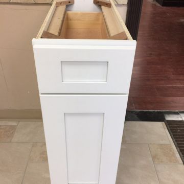 White Shaker Style Modular Kitchen Cabinet